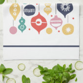 Linge De Cuisine Ornements rétro (Plié)