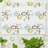 Linge De Cuisine Ornements rétro, cuisine du milieu du siècle (Plié)