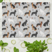 Linge De Cuisine Os bergers allemands et pattes (Plié)