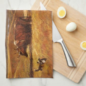 Linge De Cuisine Os de bison coulés sous Harvey Thomas Dunn (Quart Plié)