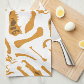 Linge De Cuisine Os Dinosaures (Quart Plié)