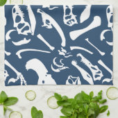 Linge De Cuisine Os dinosaures (Bleu) (Plié)
