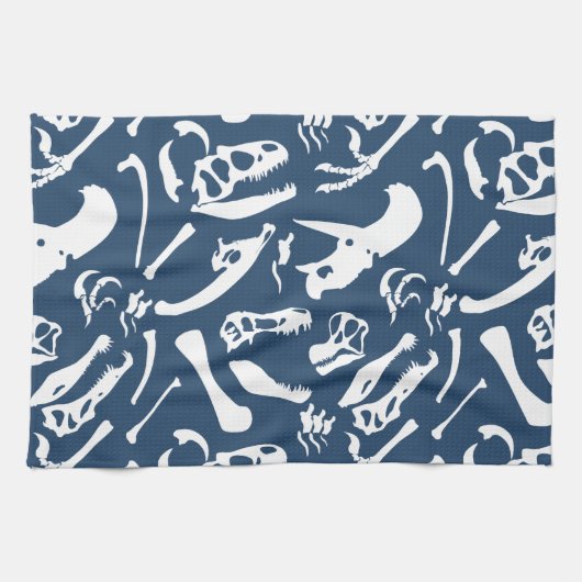 Linge De Cuisine Os dinosaures (Bleu) (Horizontal)