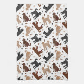 Linge De Cuisine Os et pattes de nouilles de Labradoodle (Vertical)