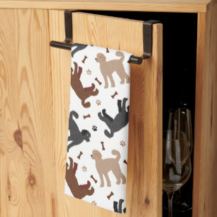 Linge De Cuisine Os et pattes de nouilles de Labradoodle