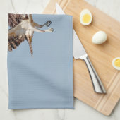 Linge De Cuisine Osprey juvénile en vol (Quart Plié)