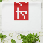 Linge De Cuisine OTAKU 8 bits Pixel japonais Katakana BLOC (Plié)