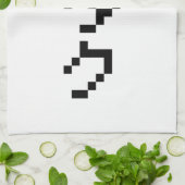 Linge De Cuisine OTAKU 8 bits Pixel japonais Katakana vertical (Plié)