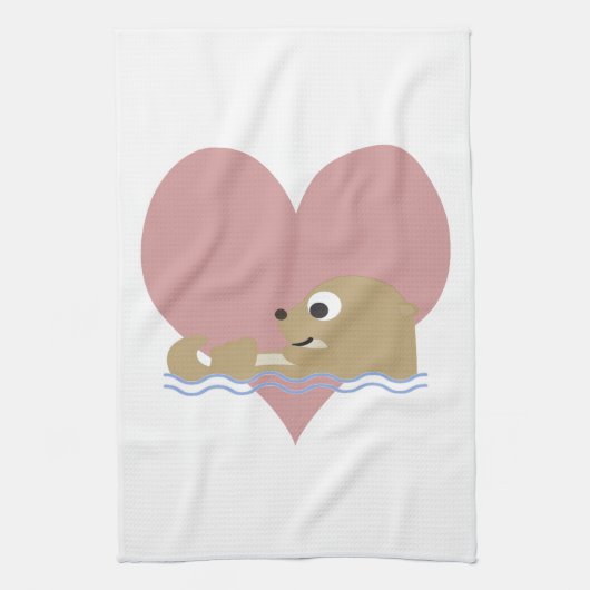 Linge De Cuisine Otter Love (Vertical)