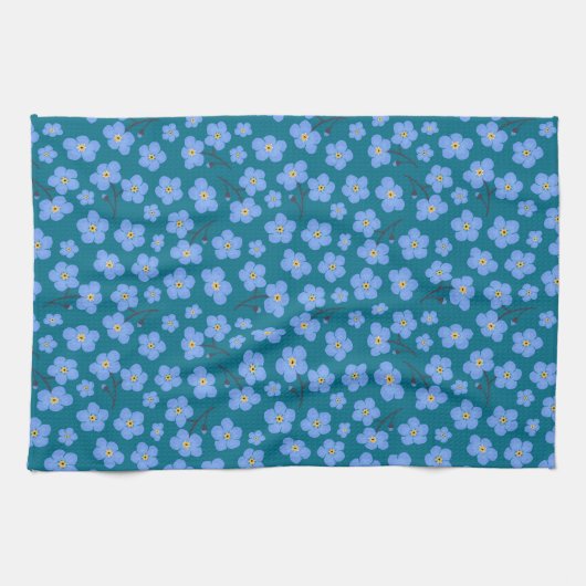 Linge De Cuisine Oublie-moi pas motif (Horizontal)
