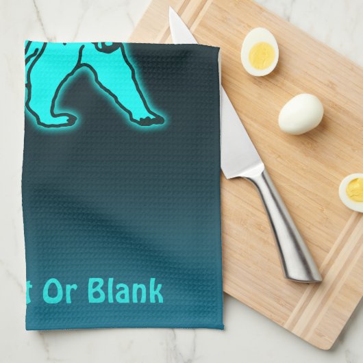 Linge De Cuisine Ours bleu Kodiak (Quart Plié)