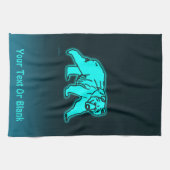 Linge De Cuisine Ours bleu Kodiak (Horizontal)