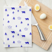 Linge De Cuisine Ours Dans Les Bois (Quart Plié)