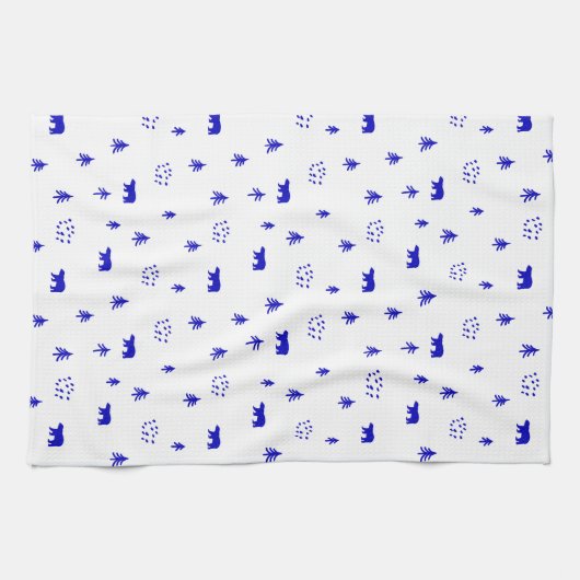 Linge De Cuisine Ours Dans Les Bois (Horizontal)