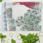 Linge De Cuisine Ours de Noël Whimsical Pin d'hiver (Plié)