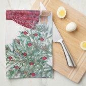 Linge De Cuisine Ours de Noël Whimsical Pin d'hiver (Quart Plié)