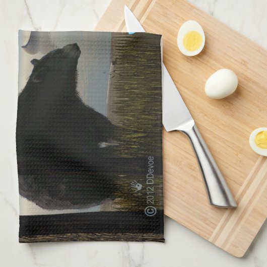 Linge De Cuisine Ours de plage (Quart Plié)