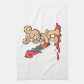Linge De Cuisine ours en peluche maléfique tenant une tronçonneuse  (Vertical)