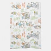 Linge De Cuisine Ours Et Amis Motif Noël (Vertical)