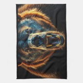 Linge De Cuisine Ours grizzli en colère (Vertical)