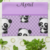 Linge De Cuisine Ours panda (Plié)