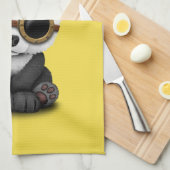 Linge De Cuisine Ours panda CUB mignon de bébé de Steampunk (Quart Plié)