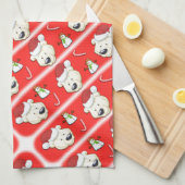 Linge De Cuisine Ours polaire de Noël (Quart Plié)