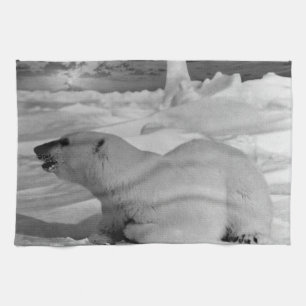 Linge De Cuisine Ours polaire vintage USA Alaska 1970