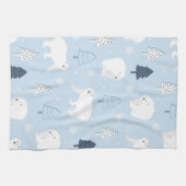 Linge De Cuisine Ours polaires mignons (Horizontal)
