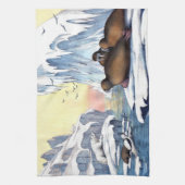 Linge De Cuisine Ours Polaires, Walrus Et Phoques (Vertical)