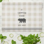 Linge De Cuisine Ours Rustique Personnalisé Plaid (Plié)