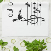 Linge De Cuisine Out of Tune, toucan rejoignant les oiseaux chanteu (Plié)