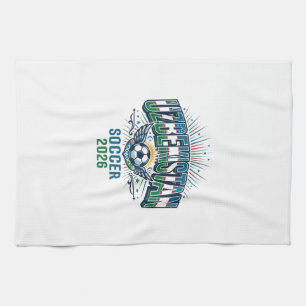 Linge De Cuisine Ouzbékistan Football 2026 Football Gras Pays Typog