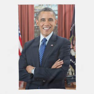 Linge De Cuisine Oval Office Portrait, Obama Barack Président des É