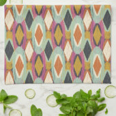 Linge De Cuisine Ovale Ikat de Sequoyah (Plié)