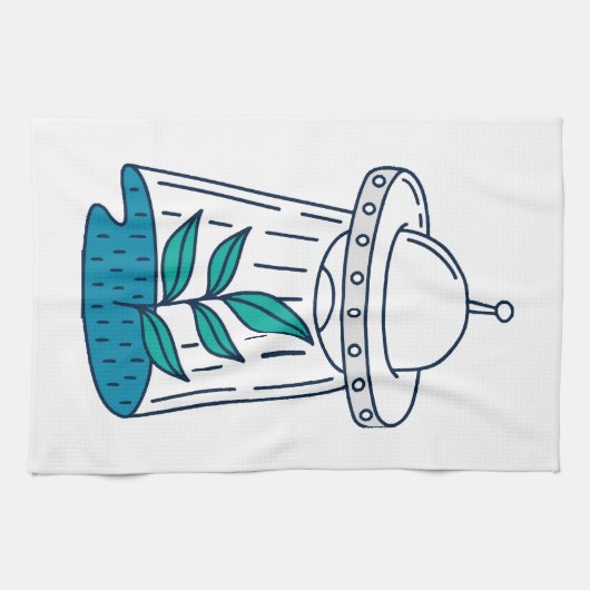 Linge De Cuisine OVNI Aliens (Horizontal)