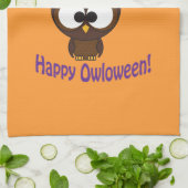 Linge De Cuisine Owloween heureux (Plié)