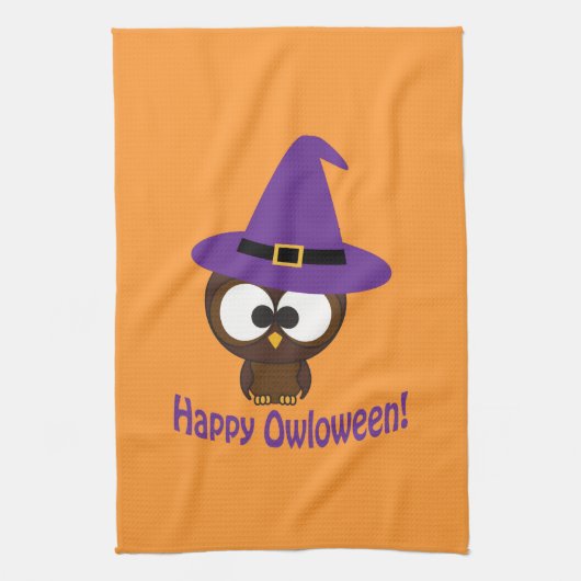 Linge De Cuisine Owloween heureux (Vertical)