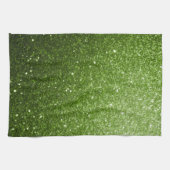 Linge De Cuisine Pailletage de verdure vert clair (Horizontal)