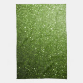 Linge De Cuisine Pailletage de verdure vert clair (Vertical)