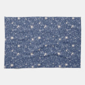 Linge De Cuisine Paillettes Bleu Profond  (Horizontal)