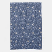 Linge De Cuisine Paillettes Bleu Profond  (Vertical)