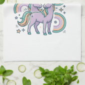 Linge De Cuisine Paillettes de Confiance de Licorne et Conception d (Plié)
