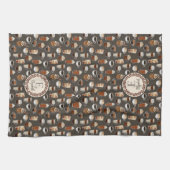 Linge De Cuisine Pain de café au café monogramme (Horizontal)