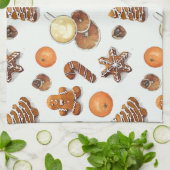 Linge De Cuisine Pain d'épices Parfum de Noël (Plié)