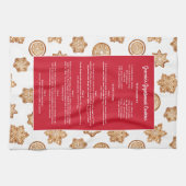 Linge De Cuisine Pain d'épices Recette sucré Noël Keepsaké cadeau (Horizontal)