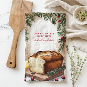 Linge De Cuisine Pain rustique Noël personnalisé