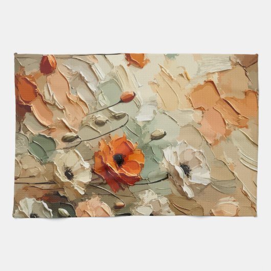 Linge De Cuisine Painterly Bloomscape (Horizontal)