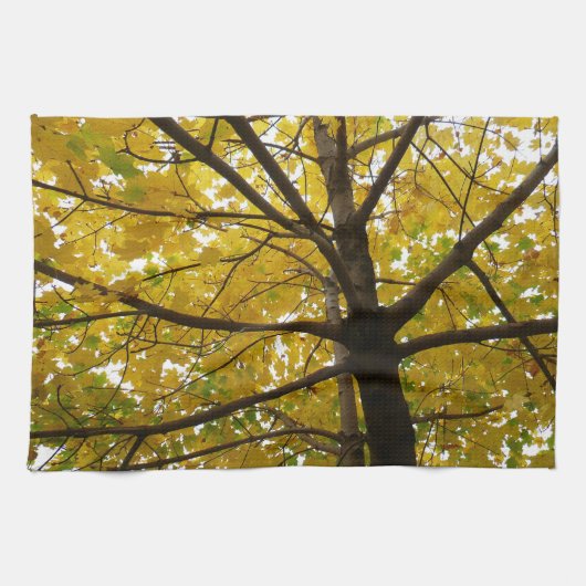 Linge De Cuisine Paire d'érables jaunes Nature d'automne (Horizontal)