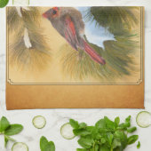 Linge De Cuisine Paires de cardinaux (Plié)